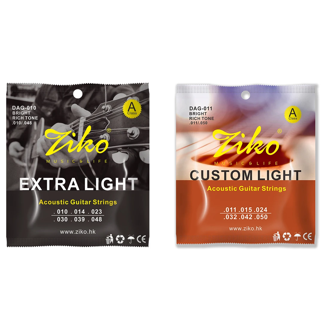 Musical Instrument Strings - ZIKO Corda per chitarra acustica Nucleo