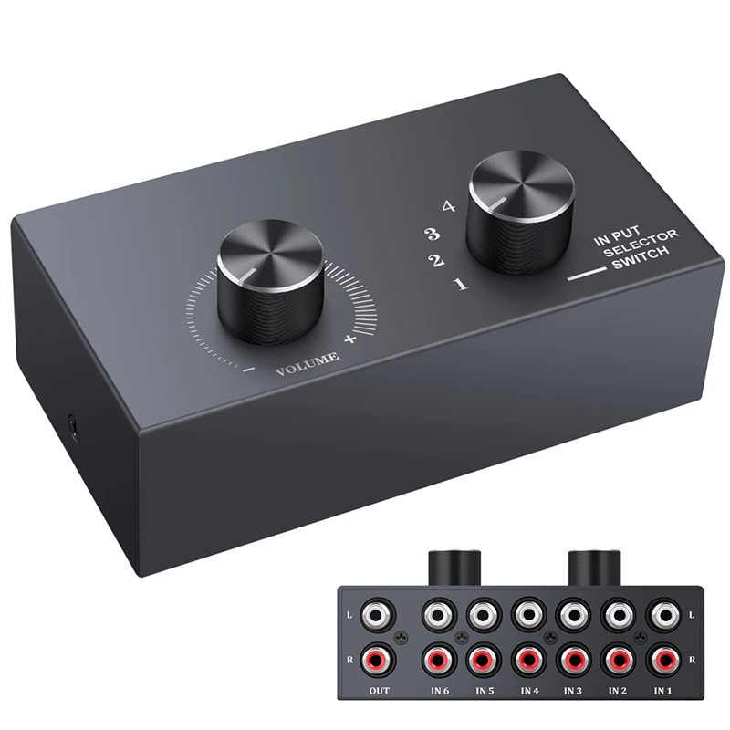 Musical Instrument Vector - Selettore commutatore audio a 6 vie