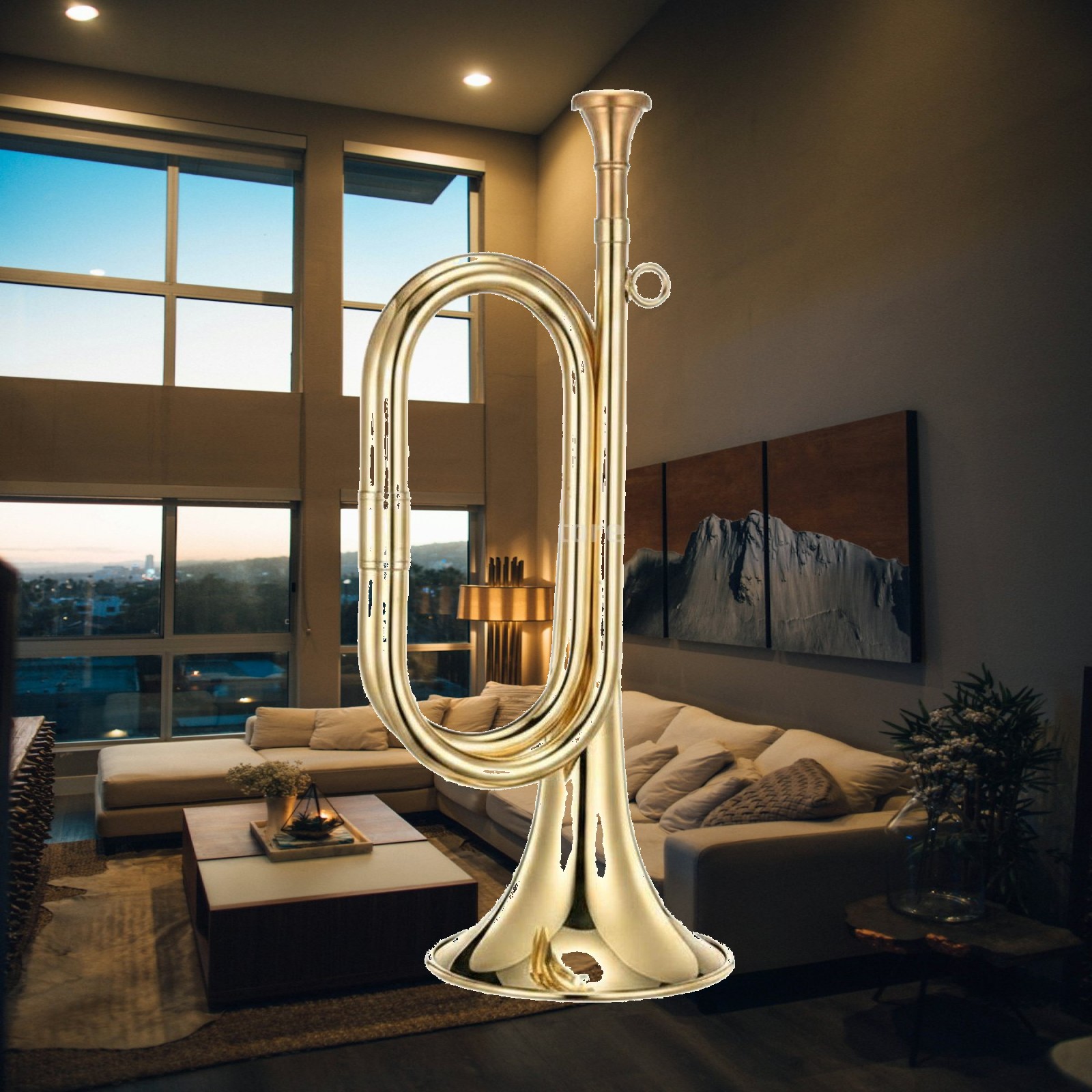 Musical Instrument Bugle - Tromba Musicale in Ottone, Bugle da