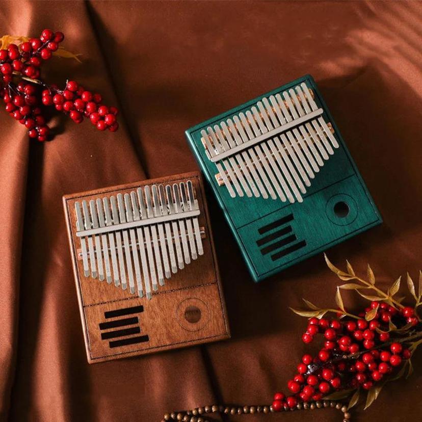 Musical Instrument Box - Retro Kalimba 17 Key Thumb Pianoforte