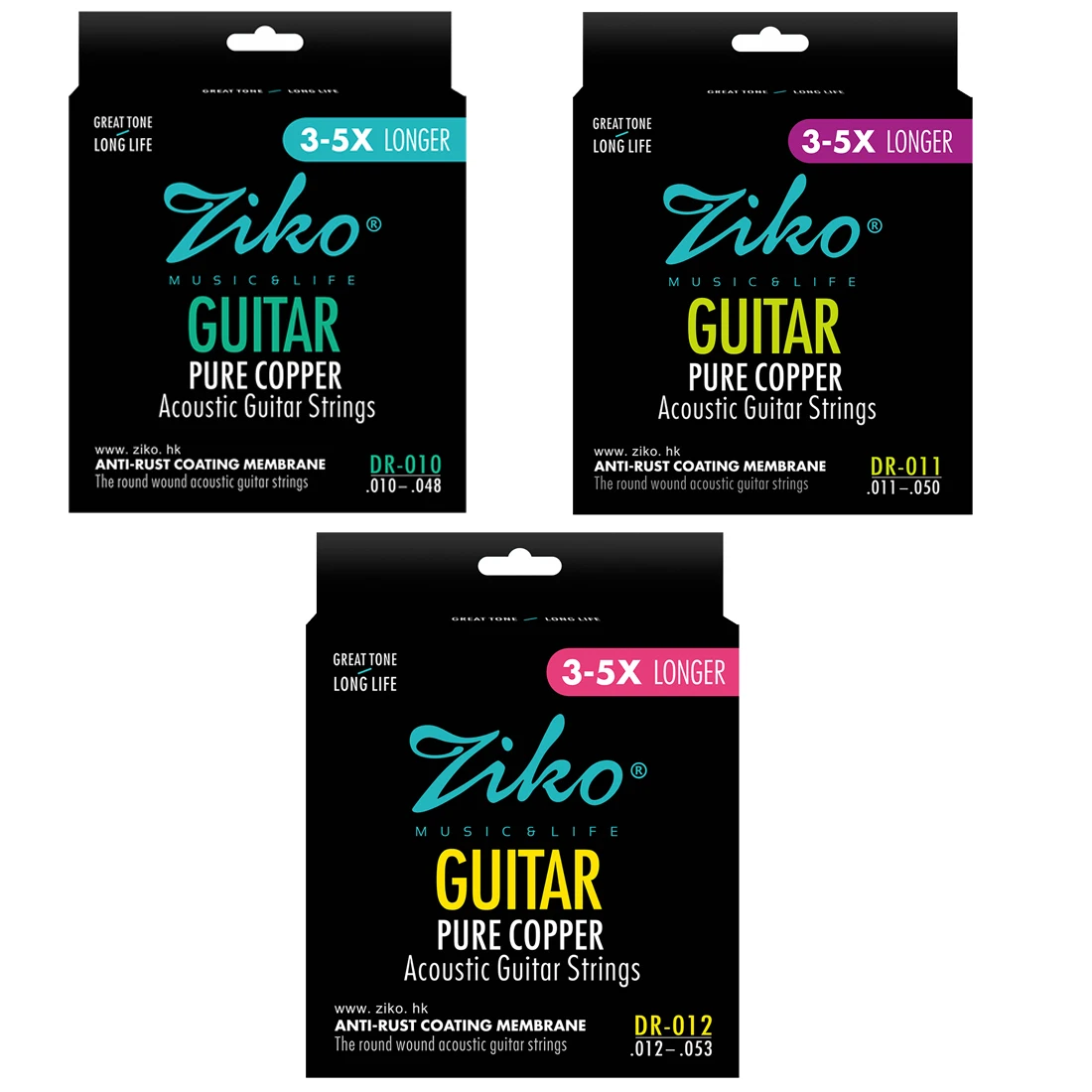 Musical Instrument Strings - Corda per chitarra acustica ZIKO rivestita