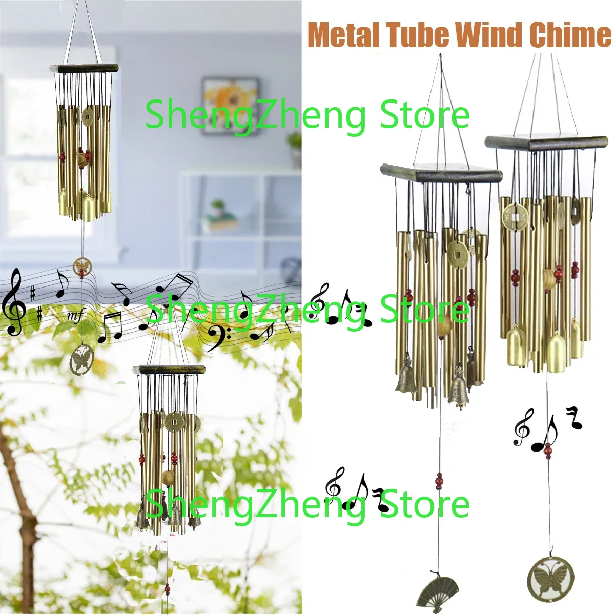 Wind Chime Tubular - Regalo antiruggine per carillon a vento