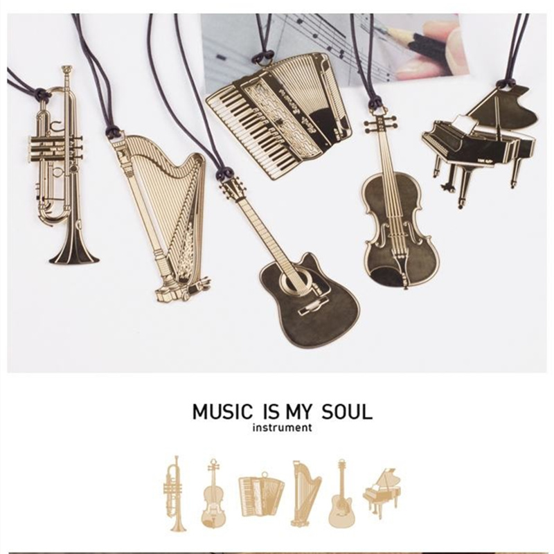 6 pezzi musica segnalibro in m - Musical Instrument Book recensione e prezzo