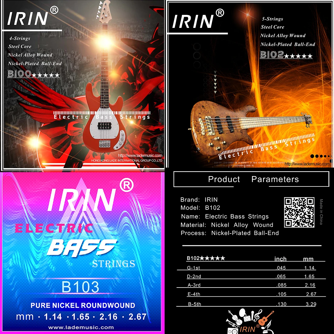 Corde per basso elettrico IRIN - Musical Instrument Strings recensione e prezzo